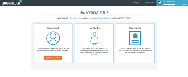 Set up an IRA through GROUNDFLOOR today.