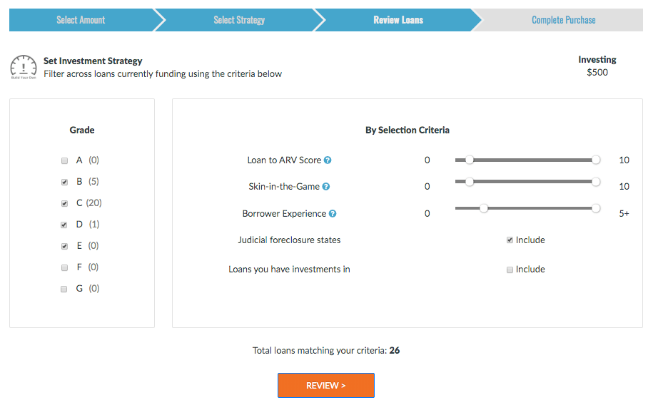 Customizing your own investment strategy is simple with the Investment Wizard's easy-to-use sliders and checkboxes.