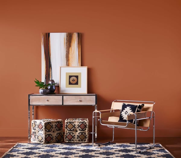Try incorporating a few touches of rich colors, like Sherwin-Williams' 2019 Color of the Year, into your next home renovation project.